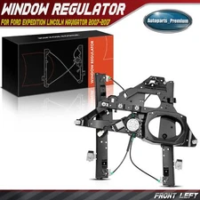 Power Window Regulator w/2Pin Motor For Ford Expedition Navigator 07-17 Front LH