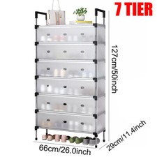 7 Tiers Shoe Rack Shelf Shoe Cabinet Storage Sneaker Rack Shoe Shelf Organizer