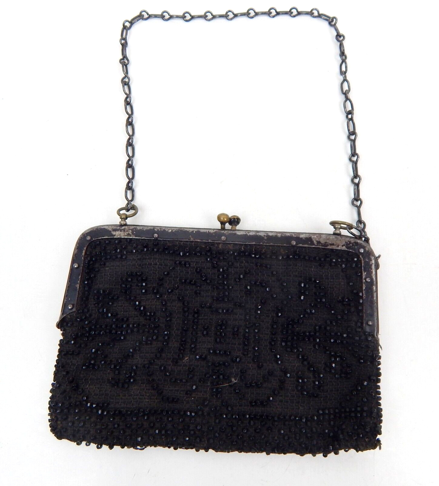 5U Woman's Flapper Rectangular Beaded Hand Purse … - image 1