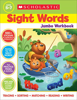 Scholastic Sight Words Jumbo Workbook: 300+ Practice Pa - Paperback / softback N