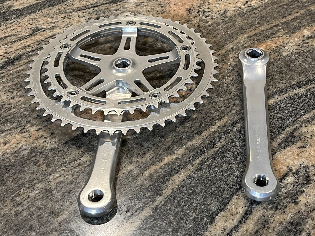 希少！ SUGINO GRAND MIGHTY  njs 170mm Sugino Super Mighty Crankset 170 mm road 52/42t forged alloy