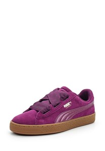 puma suede heart purple