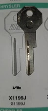 Chrysler Plymouth, Desoto X1199J, 8HD, K775, HPL3, Y139, Y140, 702K Key Blank