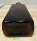 Father John's Embossed Medicine Bottle Brown Glass Early 1900s USA Lowell — photo 6
