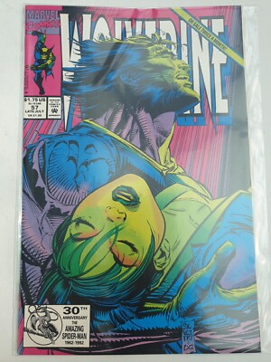 Wolverine #57 1. Serie seltene Marvel Comics Juli 1992 NM (neuer Deadpool Film  )