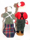 SANTA WORKBENCH 12" Caroler DOLL Figures SANTA w/Toy & MS CLAUS w/Cinnamon Rolls — photo 3