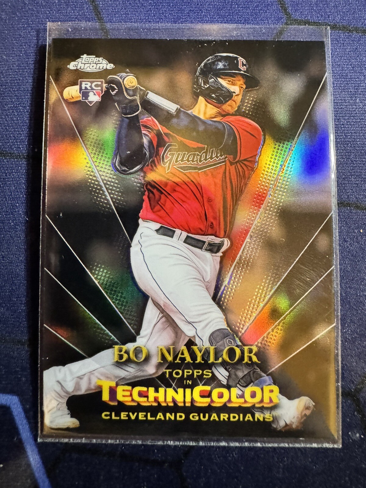 Bo Naylor RC 2023 Topps Chrome in Technicolor Rookie Refractor #TT-13 Guardians