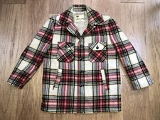 Vintage 50s Lakeland Red Plaid Wool Jacket Hunting Barn Coat Mens Size 42