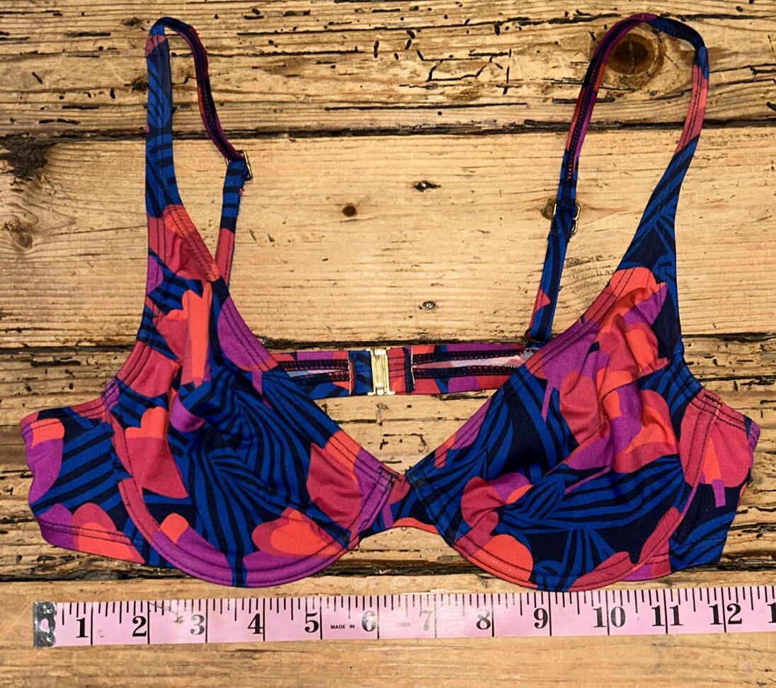 トリーバーチ　水着 Tory Burch Women's Size XS Tropical Bikini Top With Adjustable