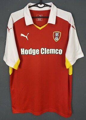 MENS PUMA FC ROTHERHAM UNITED 2016/2017 HOME SOCCER FOOTBALL SHIRT JERSEY SIZE L