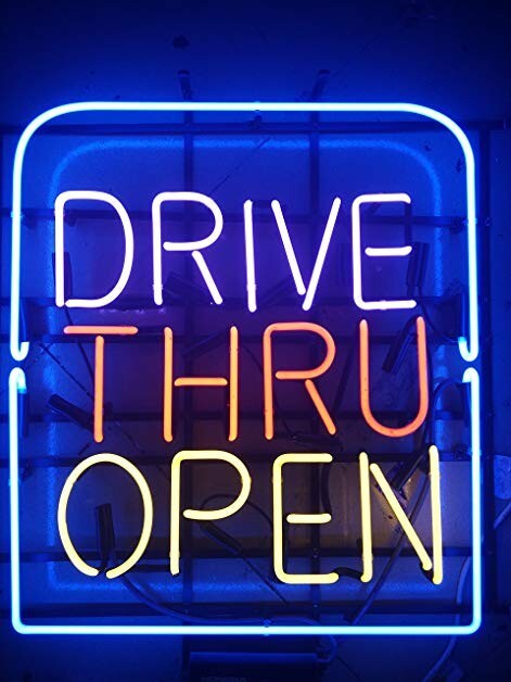 X20 Sign Drive Thru Open 24