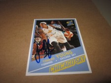 TAMERA YOUNG SIGNED AUTOGRAPHED 2015 RITTENHOUSE WNBA CARD # 16 SP 1/500