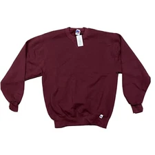 Vintage Russel Sweatshirt Mens M L NOS NWT USA Made V Stitch Crewneck
