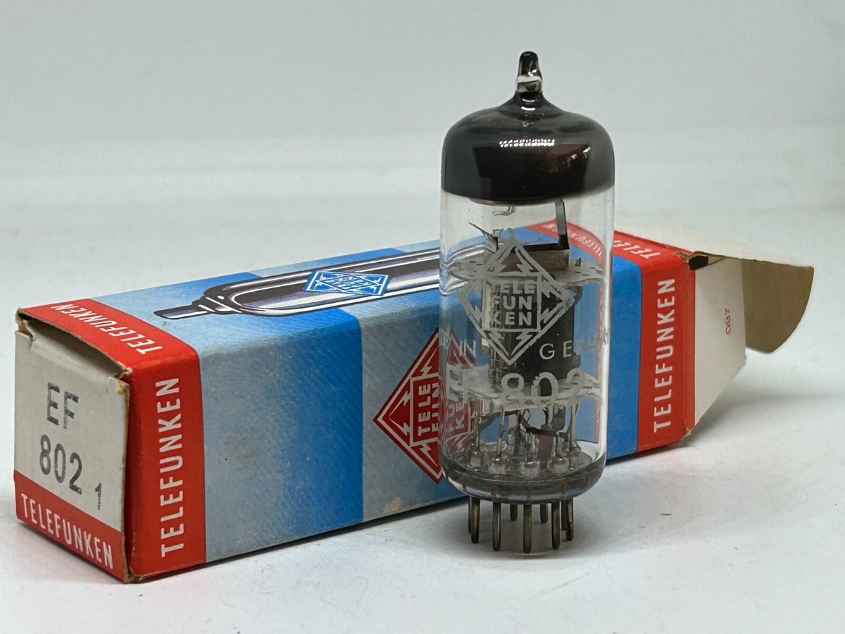 EF802 Telefunken Diamond Bottom NOS NIB (~EF800) Microphone