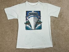 Vintage Mendez T-Shirt Mens Large Made in USA Single Stitch Norwegian Cruise