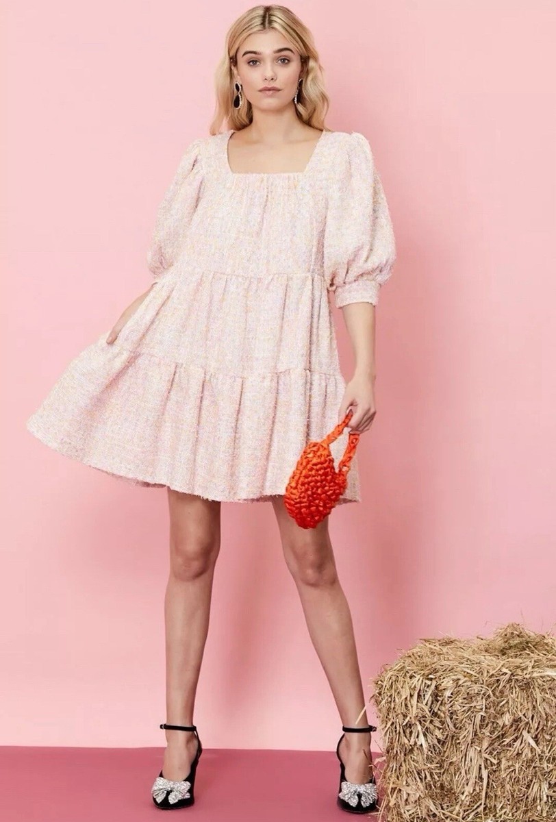 knee length dresses for ladies Endless Rose Tweed Wool-Blend Mini Dress main image 0