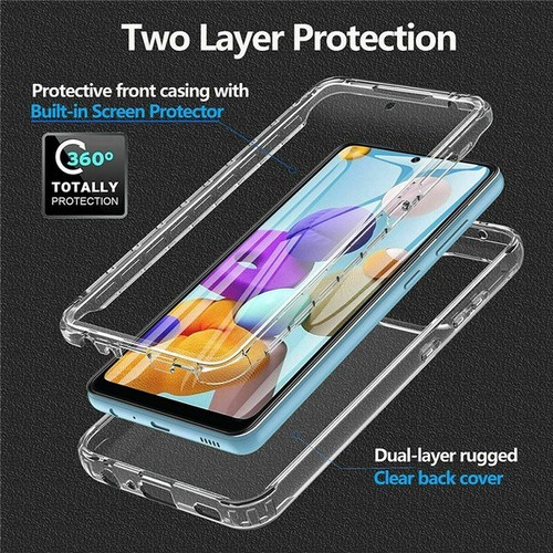 360 FRONT AND BACK CLEAR CASE FOR IPHONE 11 12 13 PRO MAX Shockproof COVER UK