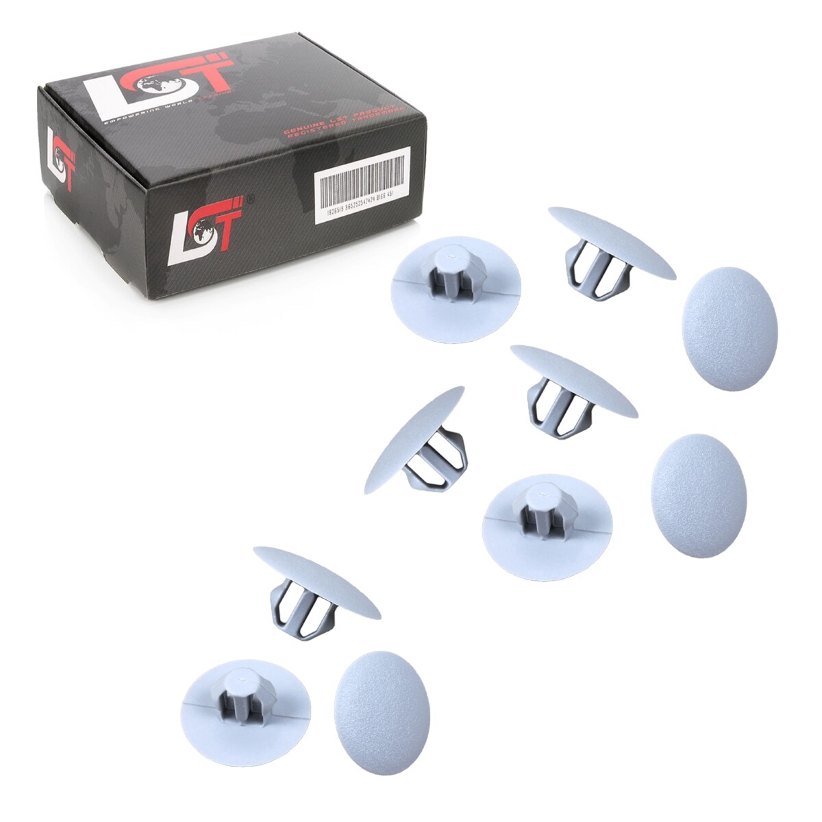 10x Fastening Clip Hood Insulation in Gray for MITSUBISHI
