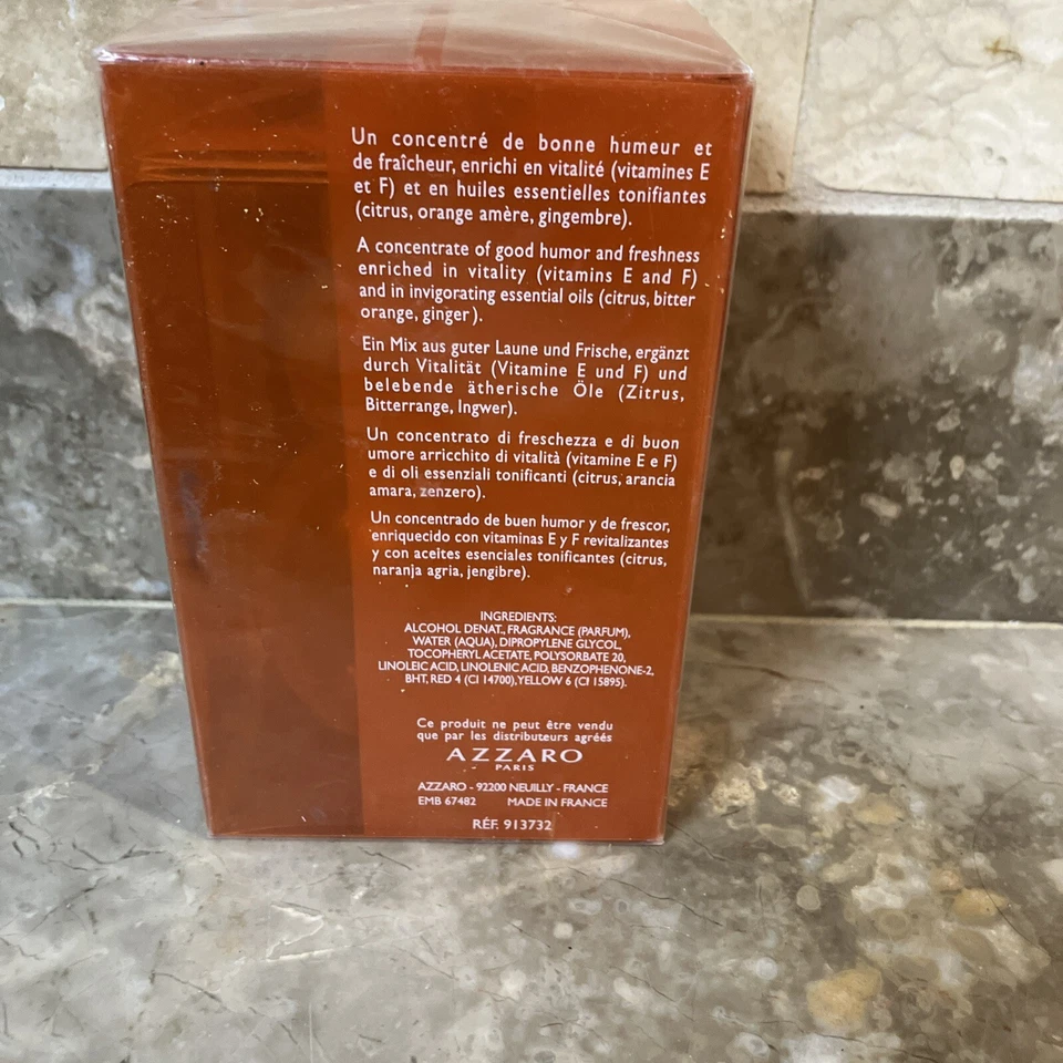 Azzaro Orange Tonic EDT Eau de Toilette Tonifiante Spray 100 ml Foto 2 de 4