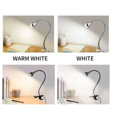 USB Flexible Reading LED Light Clip-on Beside Bed Desk Table Lights Book Lights
