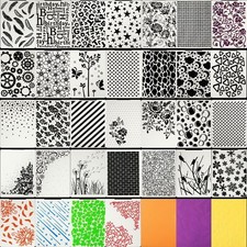 32 Plastic Embossing Folders 5.8x3.9" DIY Card Making Scrapbook Stencils Set