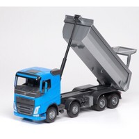 Emek 21354 - Volvo Fh 4-Axle Kipper Lkw - Tipper Dump Truck Blau - 1:25