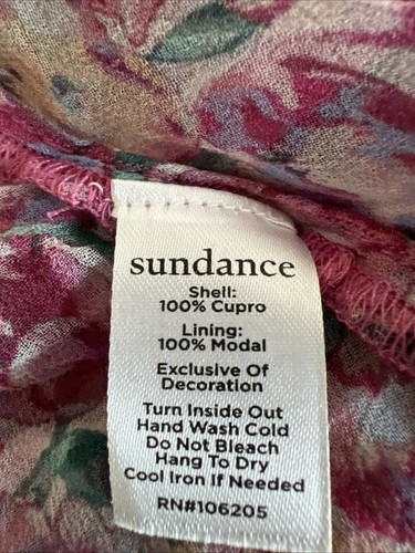 NWT Sundance Catalog Pink Tiered Floral “Eden Embroidered Dress” Size L $298 - Picture 7 of 7