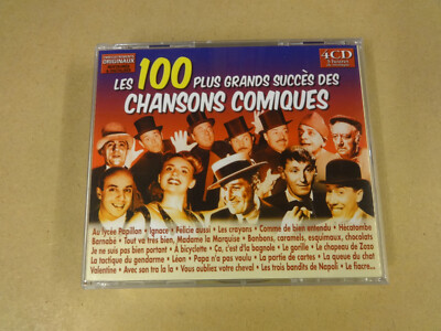 4-DISC CD BOX / LES 100 PLUS GRANDS SUCCES DES CHANSONS COMIQUES