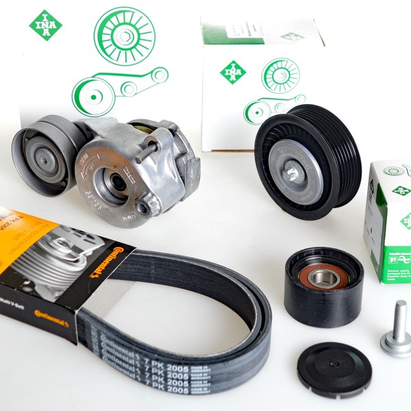Conti 7PK2005 + Rollen Satz FüR Mercedes W212 W213 X218 C218 W222 A207 3.0 OM642-image