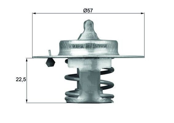 Mahle TX 60 83D Thermostat, KüHlmittel FüR CitroËN Passend FüR Fiat Peugeot-image