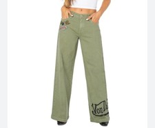 Von Dutch Women's Logo Wide-Leg Jeans Sz: 26