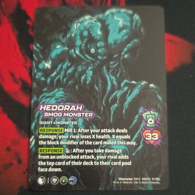 UVS Games Godzilla GD201 Hedorah Smog Monster 9/186 + Power Token 1/1