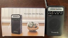 DreamSky Pocket Radio AM/FM Portable Loud Speaker Battery Operated NOB