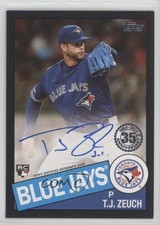 2020 Topps 1985 Baseball Series 2 Black 71/199 TJ Zeuch #85A-TJZ Auto 03ls