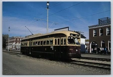 Edmonton TTC Streetcar 4612 Union Station Photochrome Postcard Canada