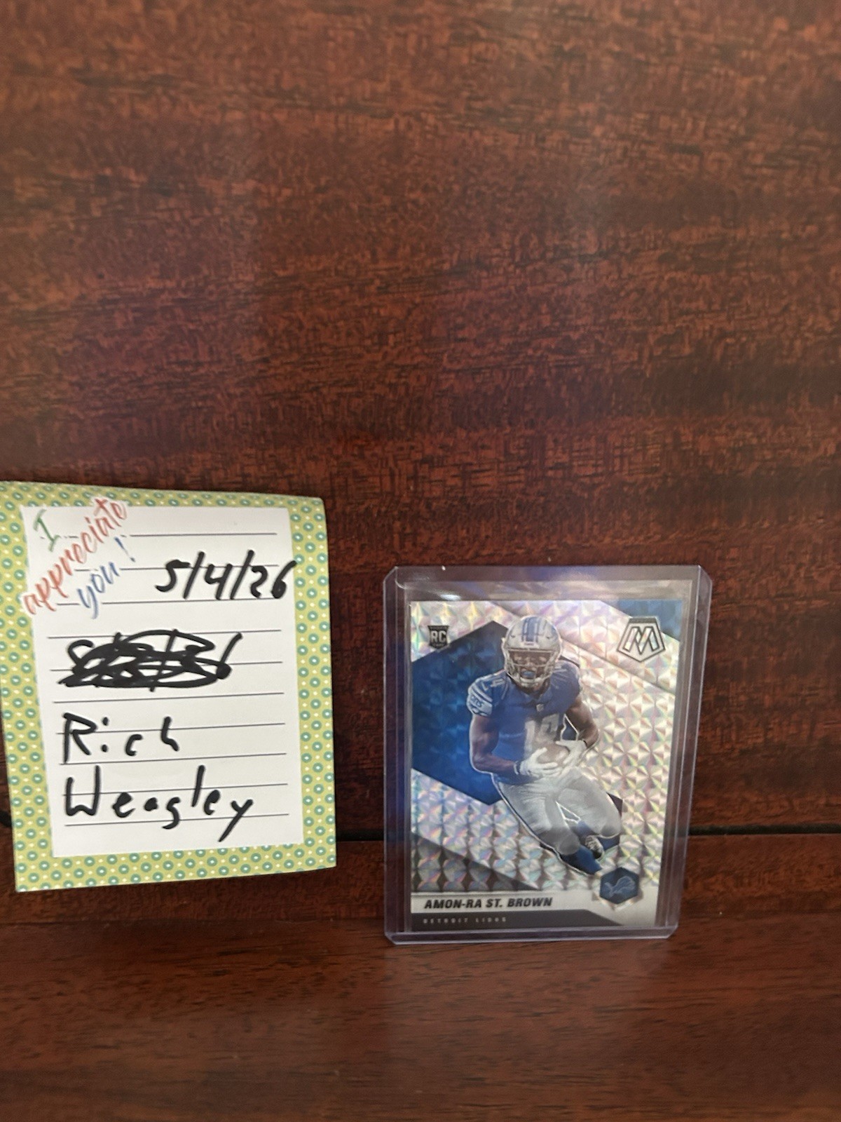 2021 Panini Mosaic - Rookies Amon-Ra St. Brown #328 Mosaic Prizm (RC)