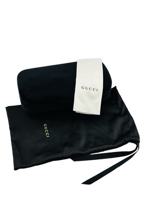 Gucci Schwarz Samt Extra Großes Sonnenbrillenetui Hartschale Authentisch Neu