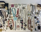 Lg. Lot Costume Jewelry Antique & Vintage Trifari Coro Weiss Crystal etc. 25lbs.