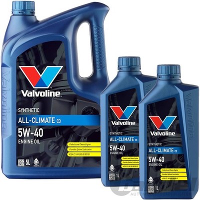 1x5L+2x1L VALVOLINE ALL-CLIMATE C3 5W40 MOTORÖL passend für BMW LL-04 MB 229.31