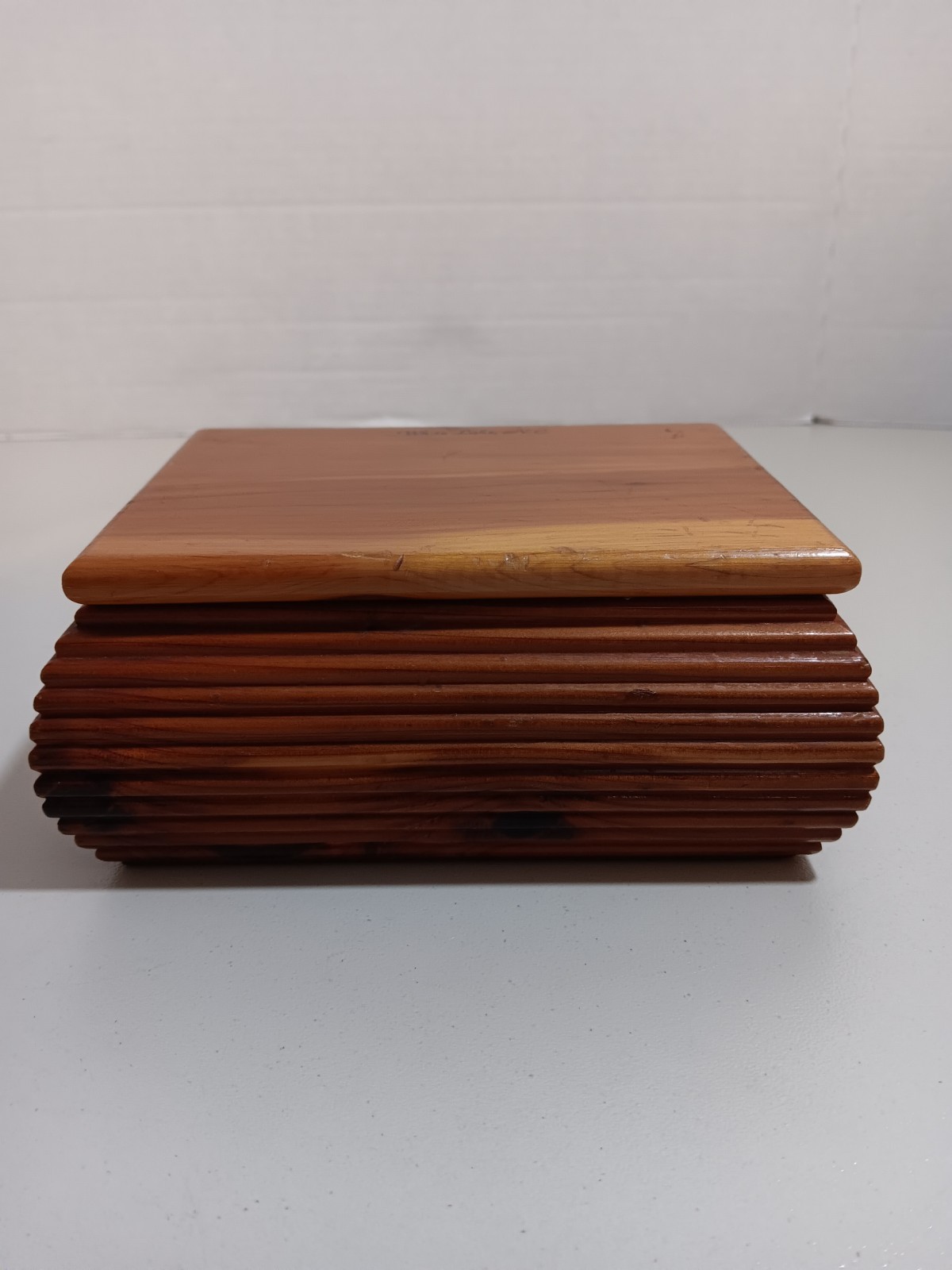 Small Wooden Trinket/Jewelry Box with Hinged Lid