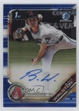 2019 Bowman Draft Chrome Pick Blue Refractor 147/150 Blake Walston Auto 13c1