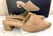 NEW Splendid Women's Laylai Suede Slide Mule - PICK SIZE - TAN
