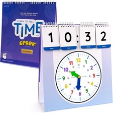 SPARK INNOVATIONS Learning Clock Teach Telling The Time Homeschool and Classroom
