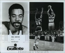 1977 Press Photo Washington Bullets Basketball Player Phil Chenier, 6-3