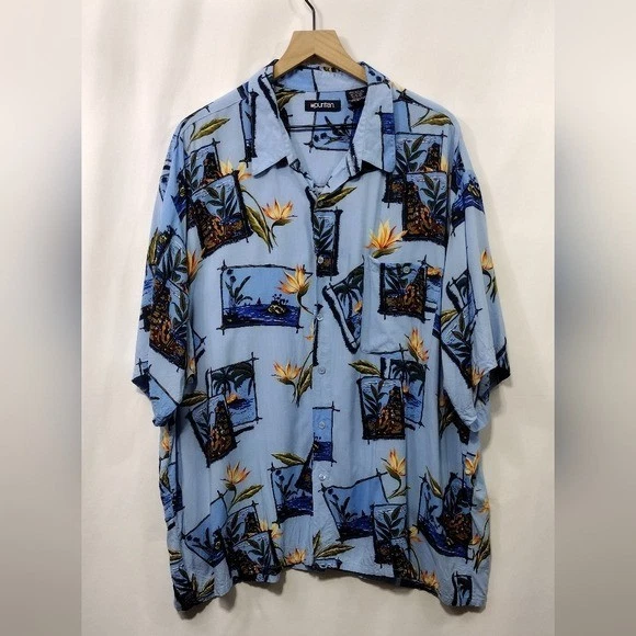 Puritan Floral Hawaiian Button Shirt Mens 3XL Blue Coastal Beach Vacation Casual
Opens in a new wind