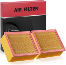 2PC CA10261 Engine Air Filters 2500/Ram 2007-2010 compatible with Ram 2011-2022