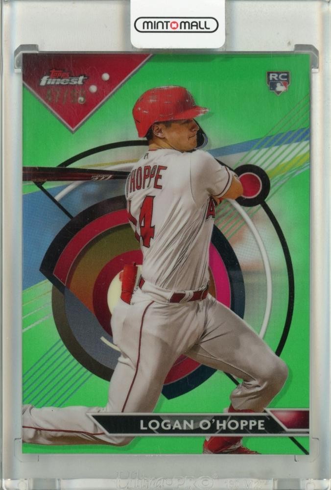 2023 Finest Logan O Hoppe Green Lava Refractors /99 Angels