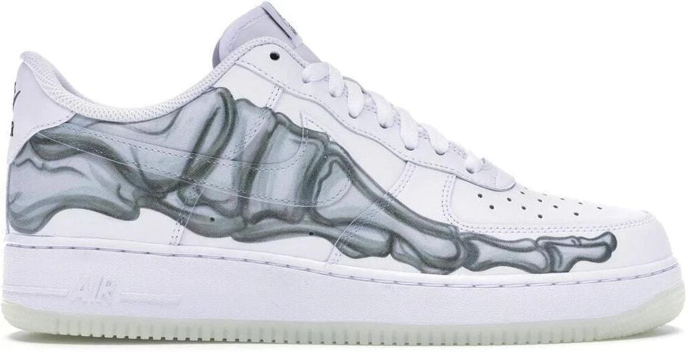 靴 Nike Air Force 1 Low \"Black Skeleton\" Nike Air Force 1 Low Black Skeleton Halloween (2019) Men's