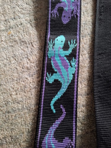 Vintage Planet Waves Lizards Guitar Strap Blue