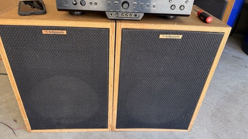 Klipsch Heresy HBR Speakers Tube Amplifier Friendly  USA Sound Great!